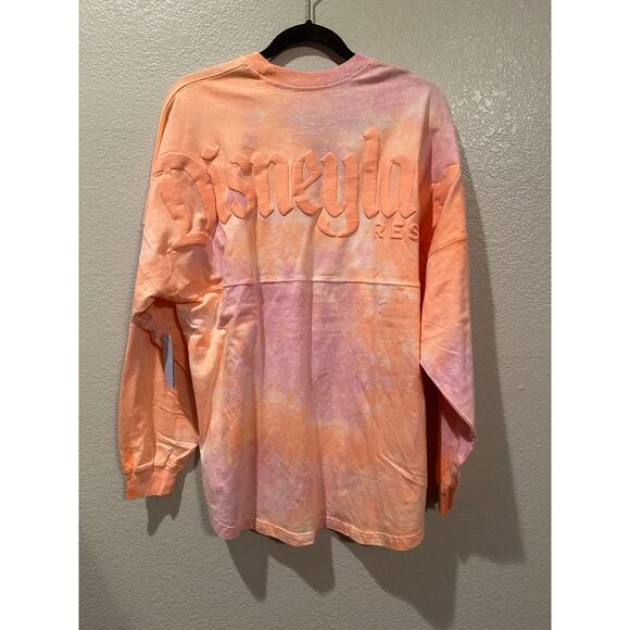 NWT Disney Parks Hydrangea Tie Dye peach and pink Spirit Jersey M XL - Picture 3 of 3